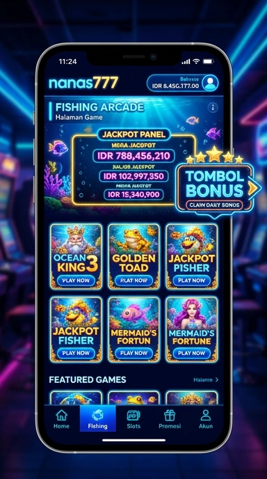 Antarmuka pengguna nanas777 yang sederhana dan intuitif.